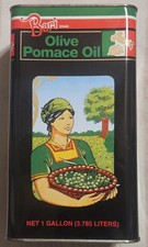 Vintage Bari Olive Oil Tin Can