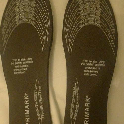 Primark black trim - trim-to-fit, shoe