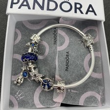 NEW Genuine Pandora Bracelet with 7 Charms Size 20cm S925 ALE Come With package
