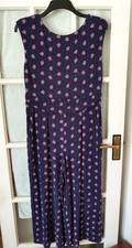 BODEN  Wide Leg  Sleeveless  Jersey Jumpsuit in navy  size 14