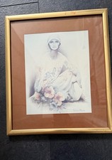 Vintage 1976 Sara Moon Framed