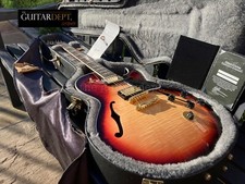 ♚RARE♚MINTY 2010 Gibson CUSTOM SHOP ES-137 Custom♚AAA♚EBONY♚TRIBURST♚COA♚335*339