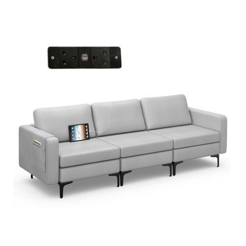 Costway modern seat sofa - modern, 3-seat