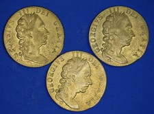 3x George III gaming tokens