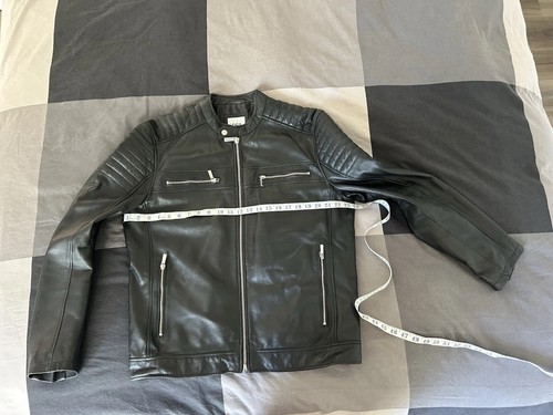 Zara men leather biker - men’s,