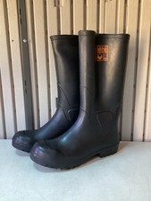 Etche Securite Boots - Construction - Industrial  - Black - Rubber - UK 9 EU 43