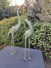 Pair Of Brass Garden Crane