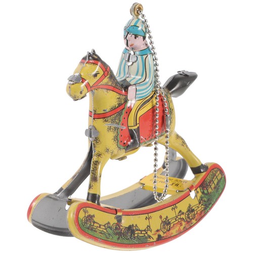 Household metal rocking horse - metal,