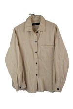 ZARA Beige Corduroy Overshirt