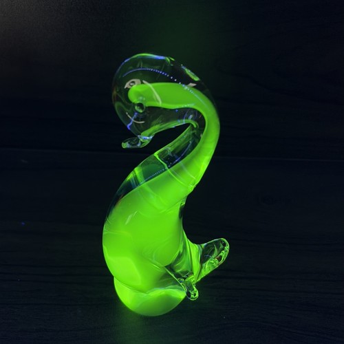 Murano crystal duck cobalt - murano,