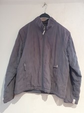 Joules Jacket Detachable Sleeves to make Quilted Gilet Women Size 16 Blue Grey