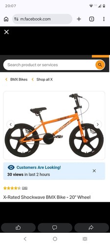 Rated shockwave bmx bike - x-rated,