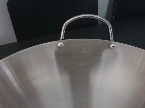 38cm stainless steel - stainless, wok
