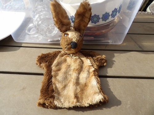 Vintage plush hand puppet