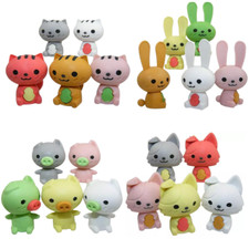 Cute Kawaii Animal Eraser Set