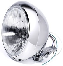 Headlight 7" Chrome For Harley