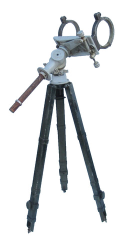 Vintage cast iron telescope - telescope,