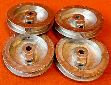 MECCANO CONSTRUCTOR #2 MOTOR CAR WHEELS X 4 OFF REPLICA