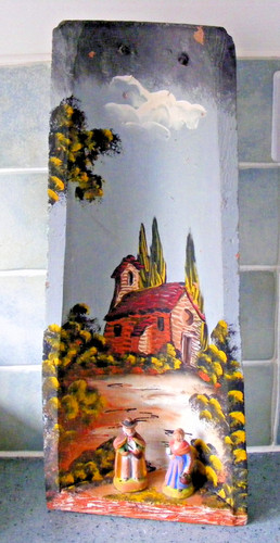 Vintage large hand painted - 3d,
