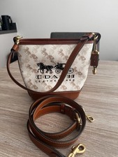 Coach Mini Bucket Tote – Horse & Carriage Logo – Timeless Style✨ Brand New