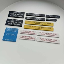 Boeing 737 style MIP decals
