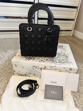 Medium Lady Dior Bag Black