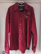 La Martina Shirt Embroidered Red Indian Pale Ale Size 3XL