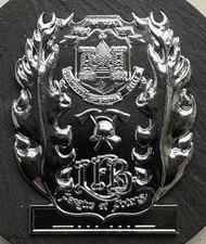 ORIGINAL OBSOLETE LIMERICK FIRE BRIGADE CAP BADGE. IRISH FIRE SERVICE.