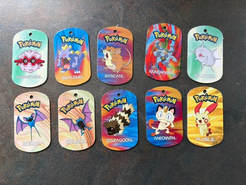 Pokemon metal tags - 10,