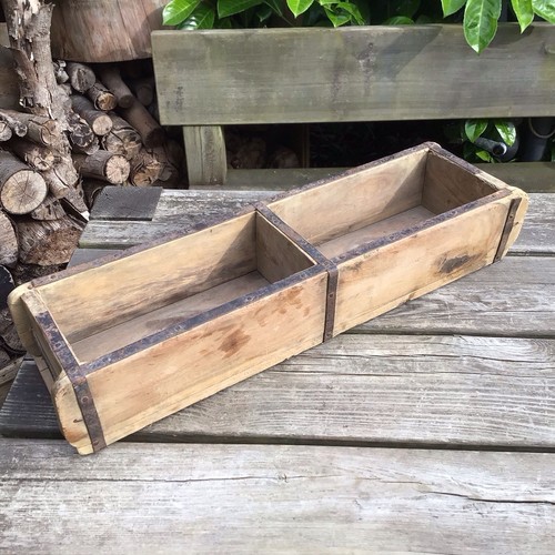 Large vintage wooden double - wooden,