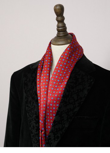 Men 100 silk paisley scarf - men's,