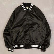 Vintage Satin Bomber Jacket L Men's Black Company
