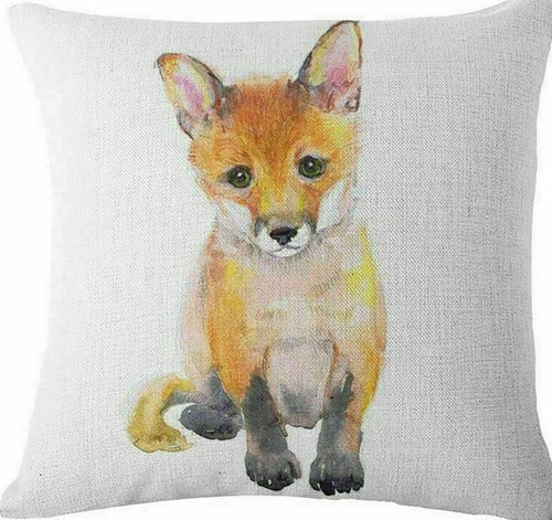 Fox cub wildlife watercolour - cub,