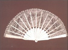 Brussels Lace Fan c.1890 Fine