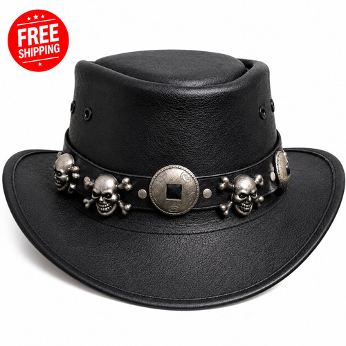 Handmade black genuine leather - genuine,