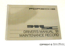 Porsche 1981 Owners Manual -