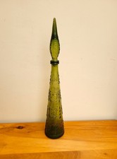 RETRO Empoli Italy Genie Bottle Olive Green Zodiac 22"