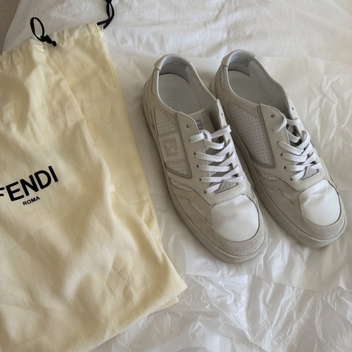 Fendi mens white - fendi, leather