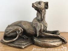 Whippet ornament figurine in