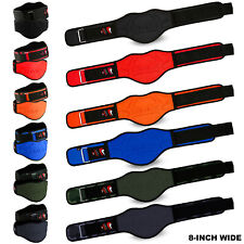 Weight Lifting Belts Gym Bodybuilding Workout Neoprene 8" Wide Support Brace