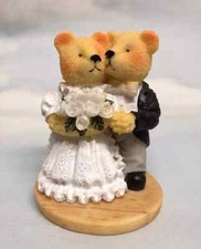 Bride and Groom Cute Bear Wedding Cake Topper