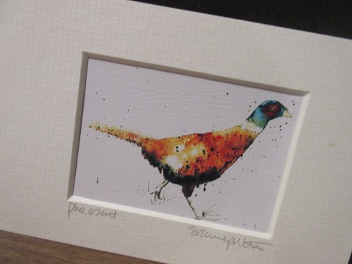 Pheasant mini art print - pheasant.,