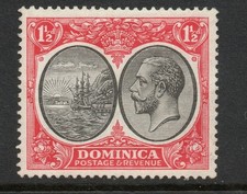 Dominica 1923-33 1½d Black &
