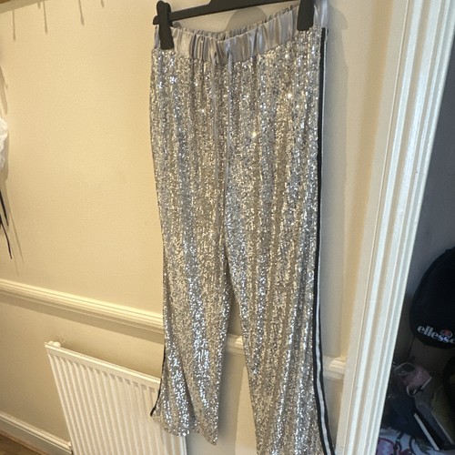 Guess silver sequin jogger - guess,