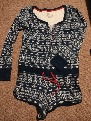 Navy blue nordic romper - blue,