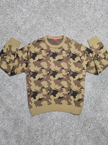 Supreme knit brown tan - supreme, brown/tan