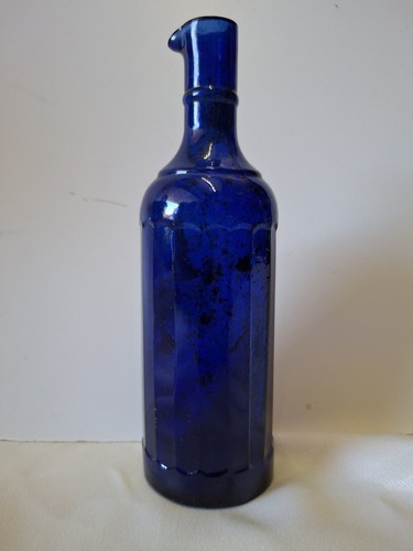 Cobalt blue sided bottle - blue, 18