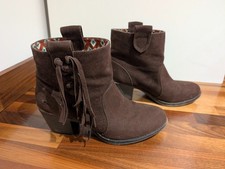 Rocket Dog brown cowboy western ankle boots size uk 6 eu 39