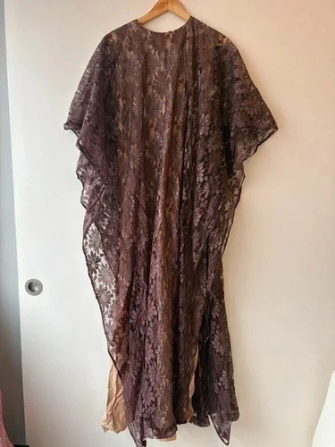 Brown floral lace vintage