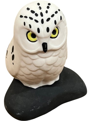 Highbank porcelain snowy owl - porcelain,